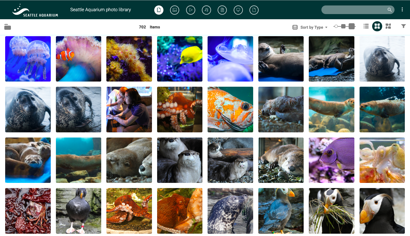 Seattle Aquarium Public Portal with Canto