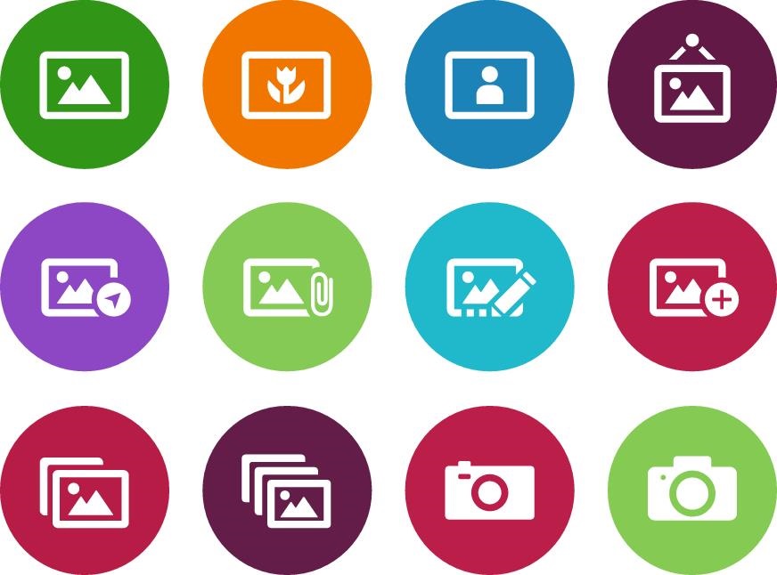 A screenshot of numerous image icons.