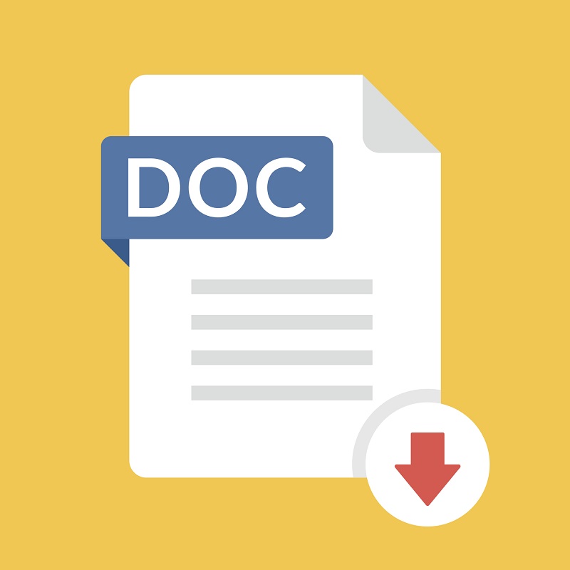 The DOC file icon.