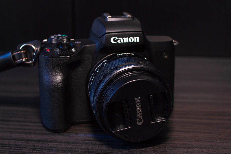 A picture of a Canon camera.