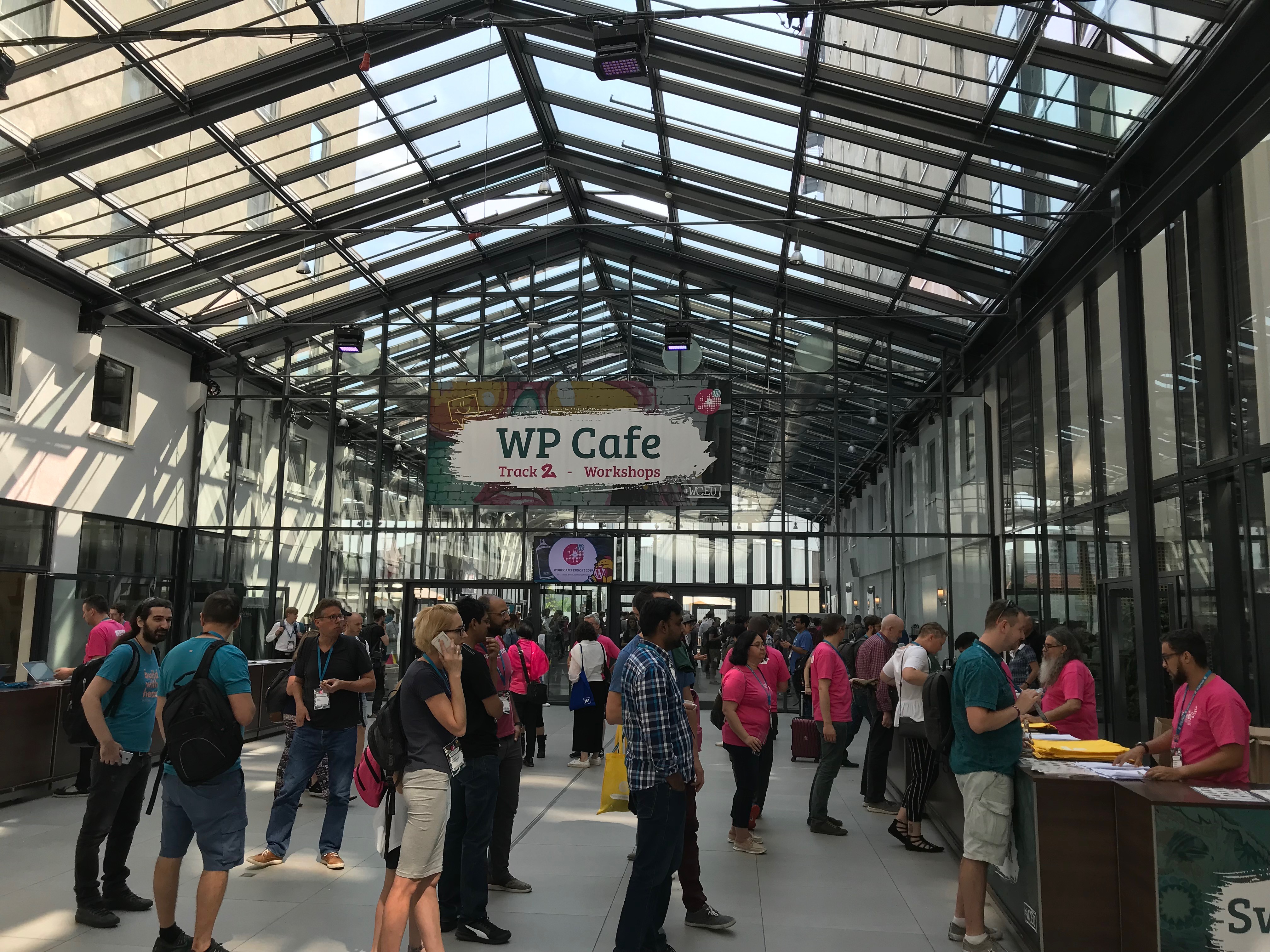 People attending the WordCamp 2019.