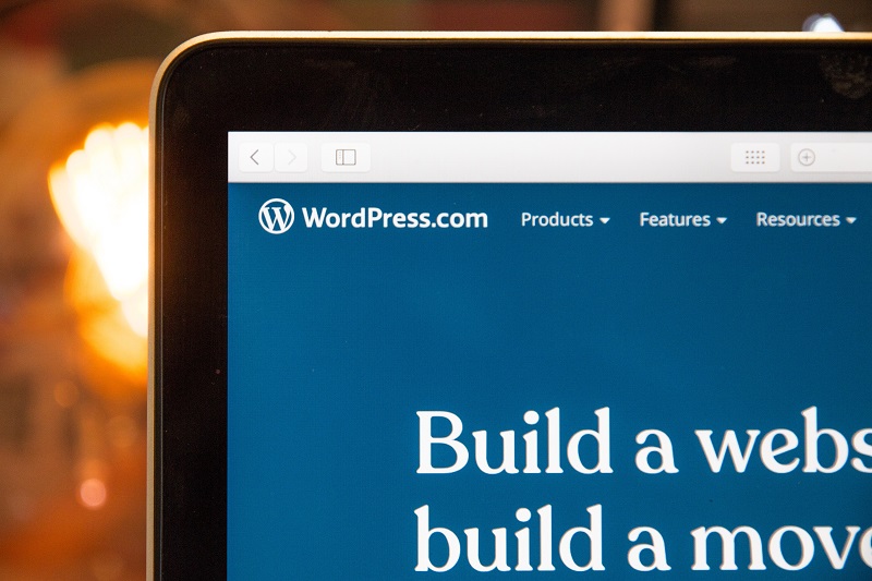 A picture of a laptop using WordPress.