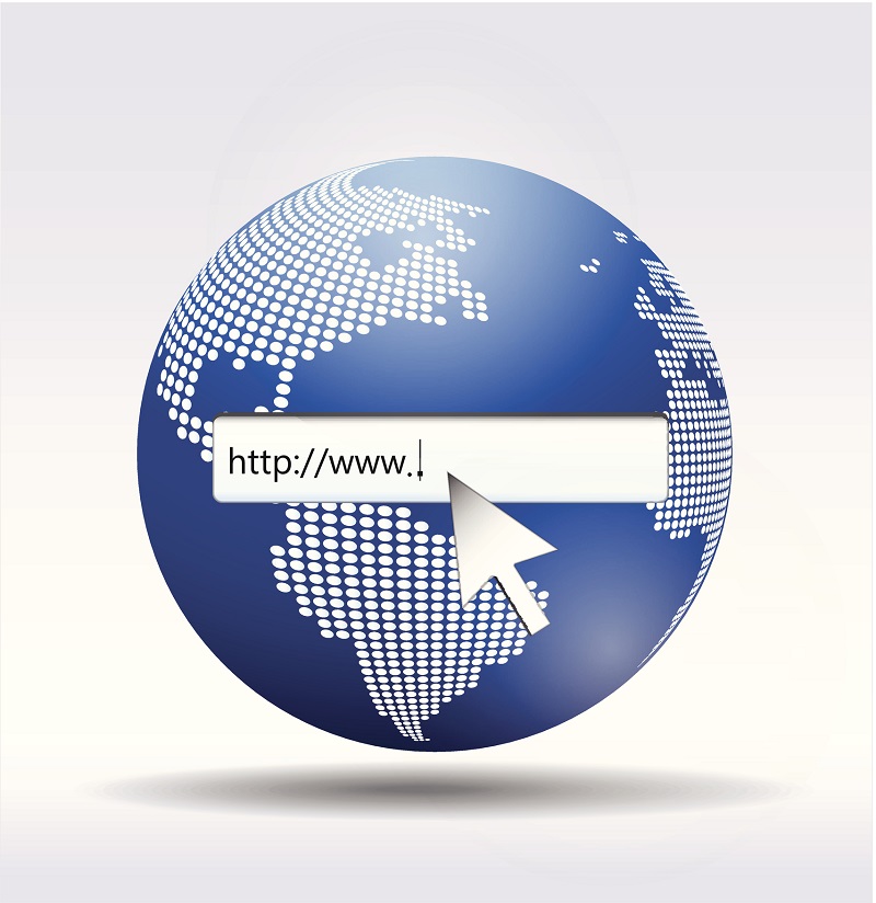 An URL globe.