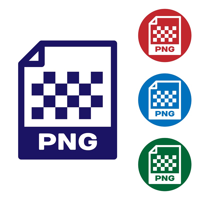 The PNG image file icon.