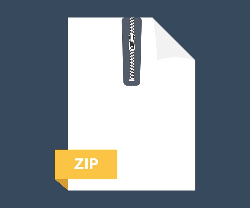 A zip file icon.