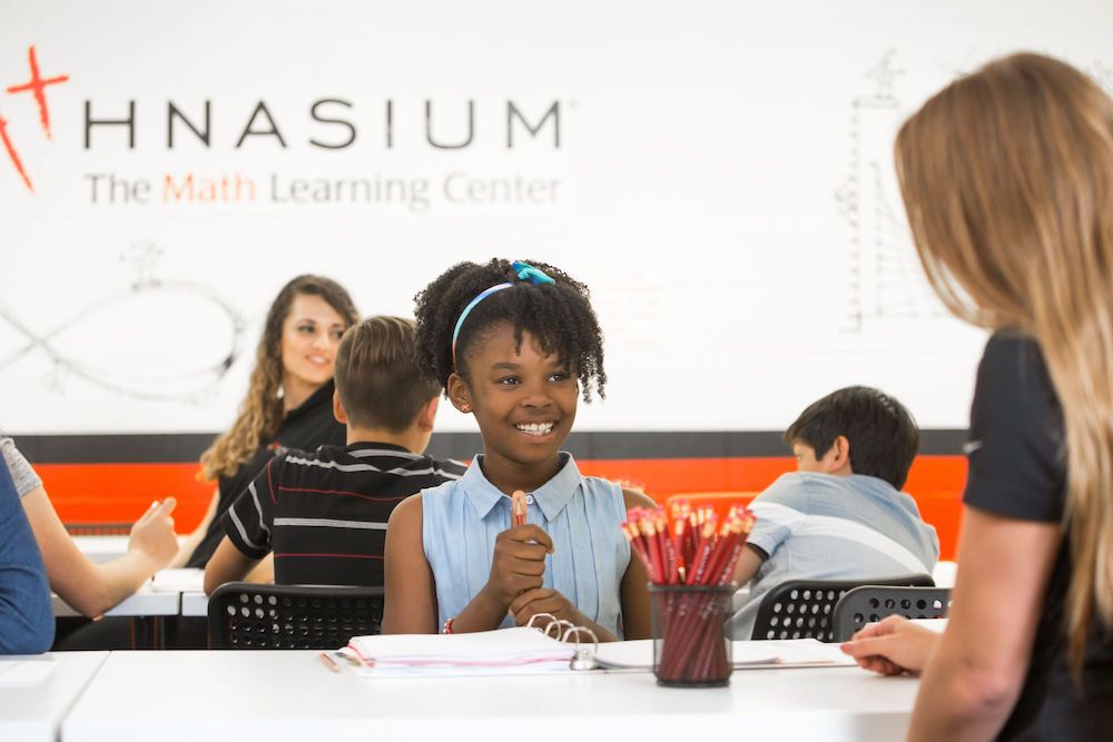 Image of a child learning at Mathnasium.