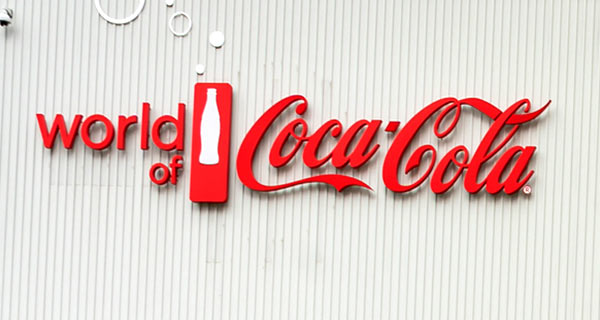 A Coca-Cola sign.