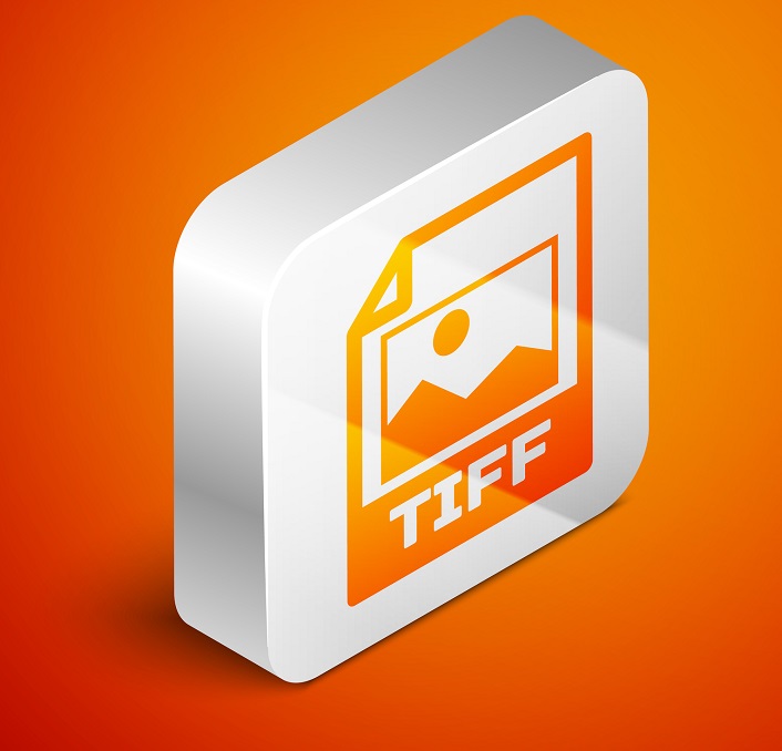 The TIFF file in a cube form.