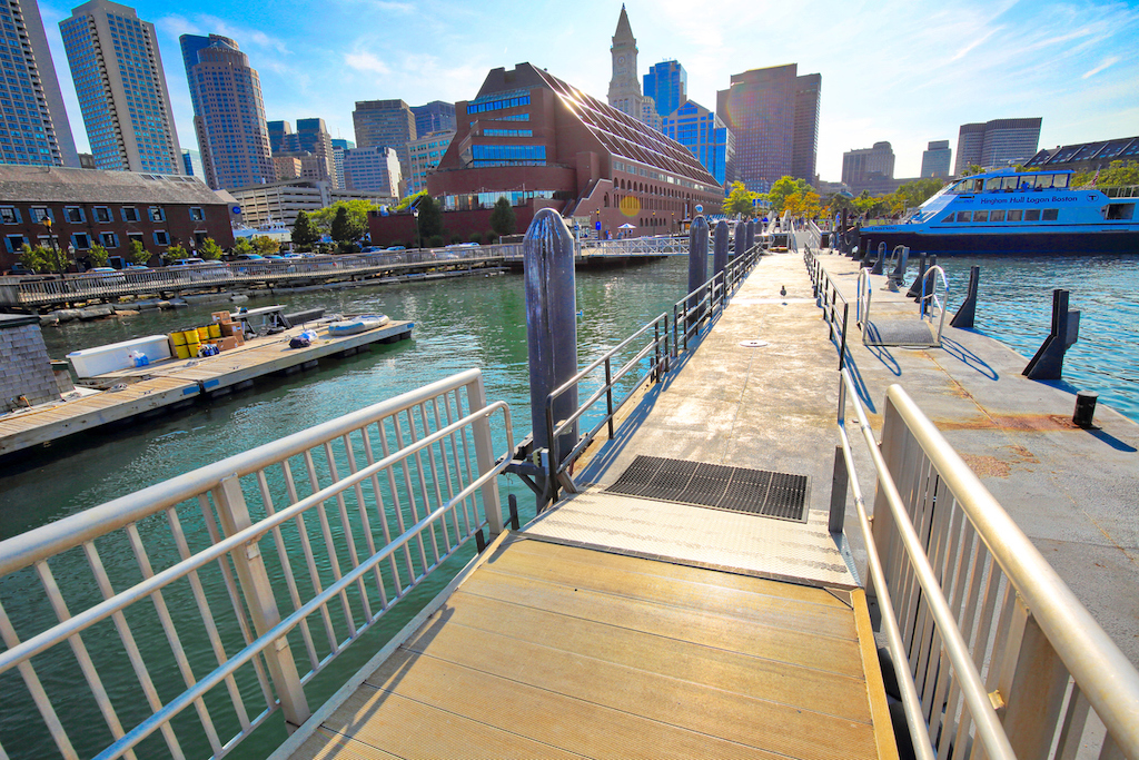 Photo of Boston and its downtown waterfront.