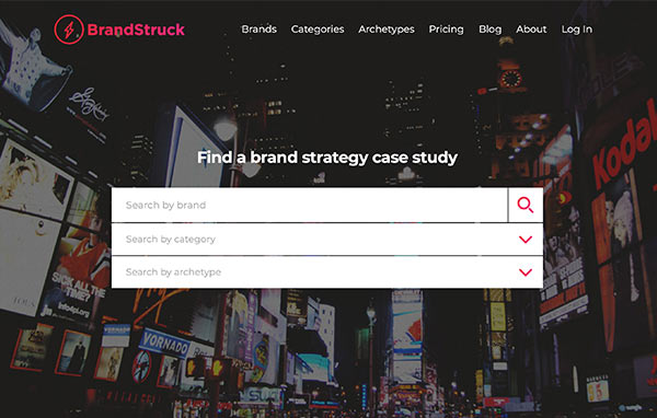 The BrandStruck website.