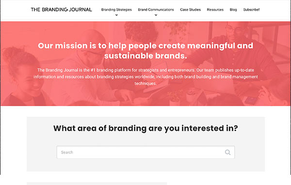 The Branding Journal website.