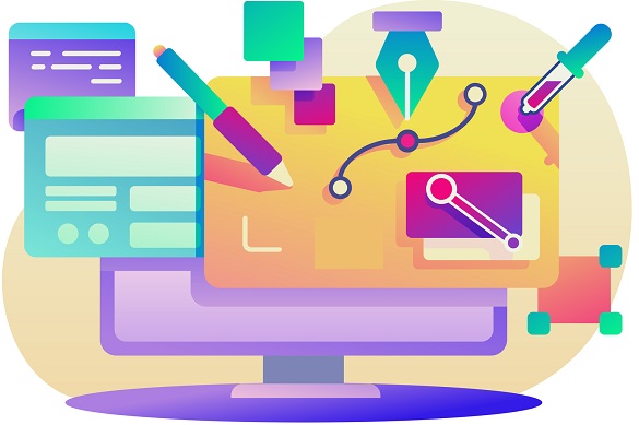 An illustration of different computer graphics.