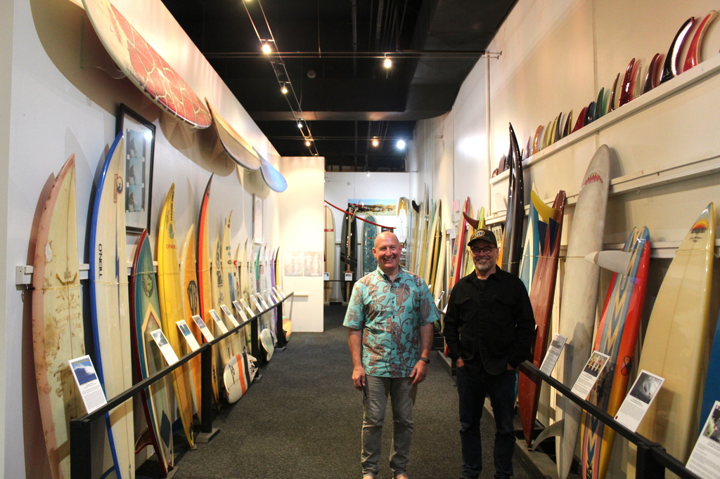 Glenn (L) and Don (R) at the SHACC museum in San Clemente, CA.