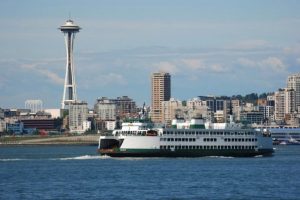 Die Skyline von Seattle.