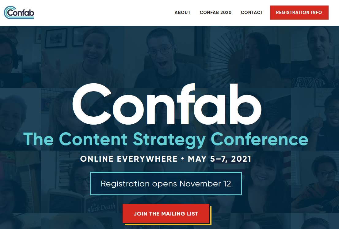 The Confab page.