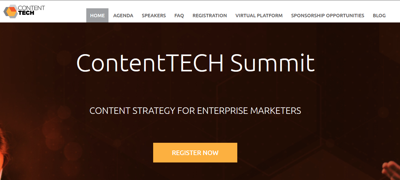 The ContentTech Summit page.