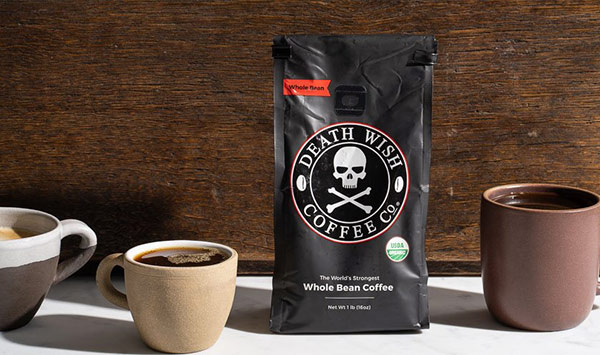 A bag of 'Death Wish' coffee.