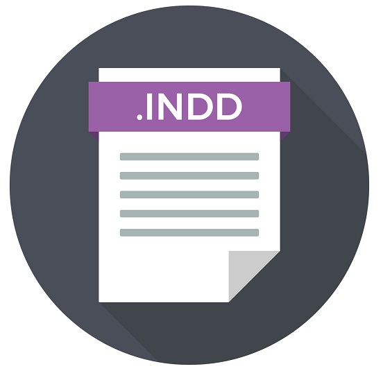 A picture of the INDD file icon.