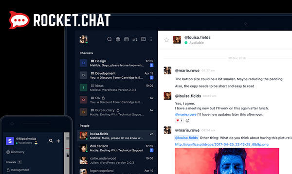 Screenshot of Rocket Chat