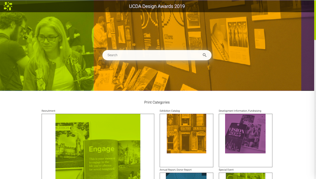 The Canto portal of the University and College Design Association (UCDA).