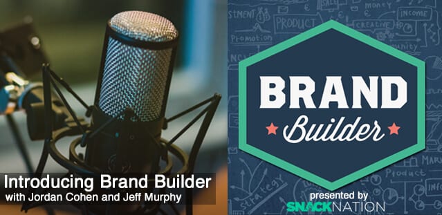 The 'Brand Builder' podcast advertisement.