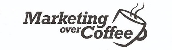 The 'Marketing Over Coffee' podcast logo.