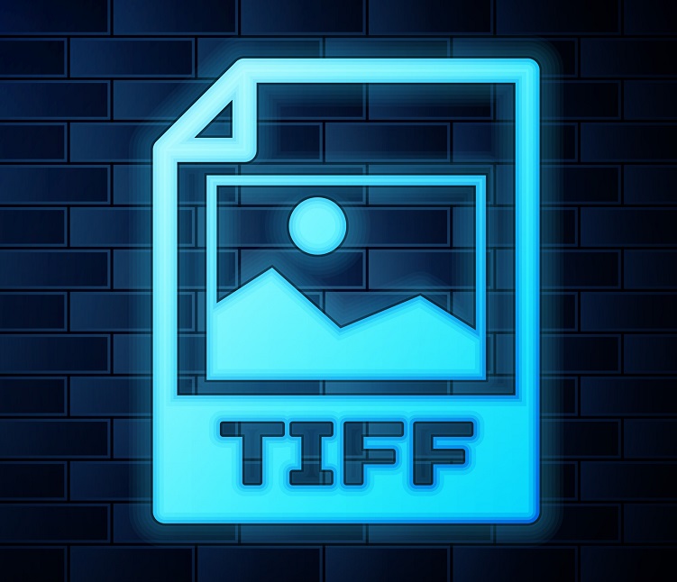 A neon TIFF file icon.