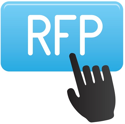 The RFP icon being touched by a digital hand.