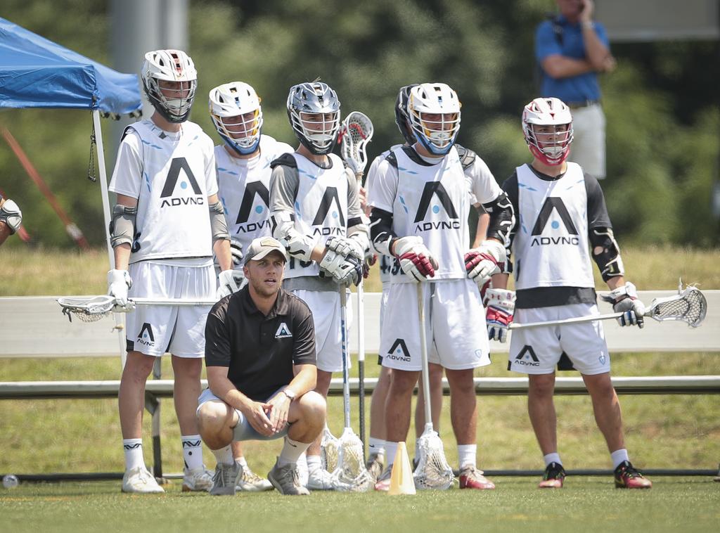 Jack Huber in his position as Lacrosse coach.