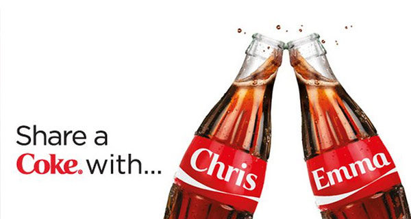 The 'Share a Coke with...' campaign.