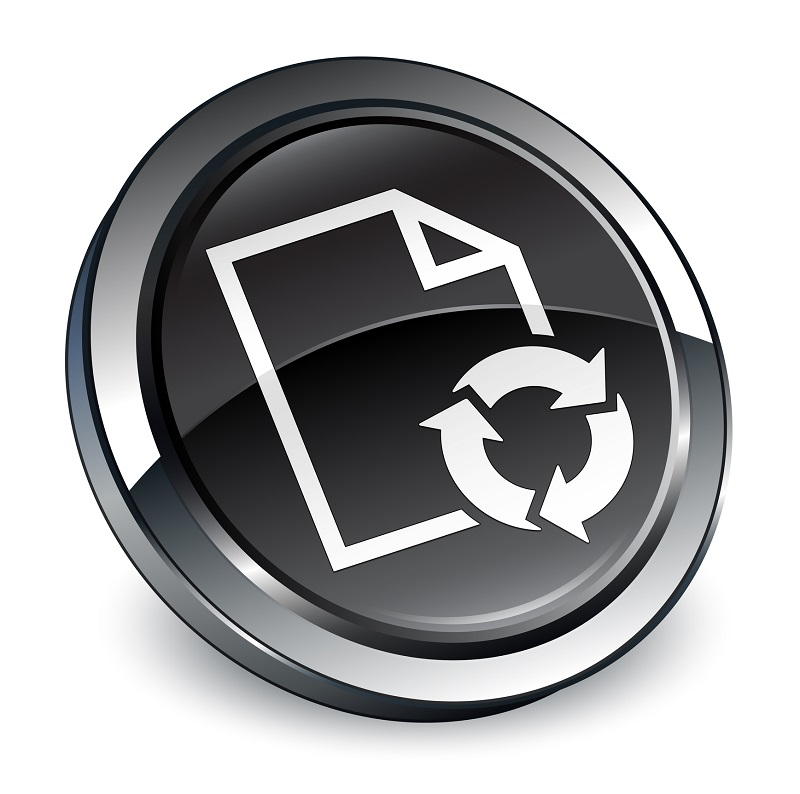 A file conversion icon.