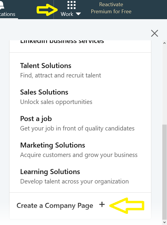 A screenshot of the LinkedIn interface.