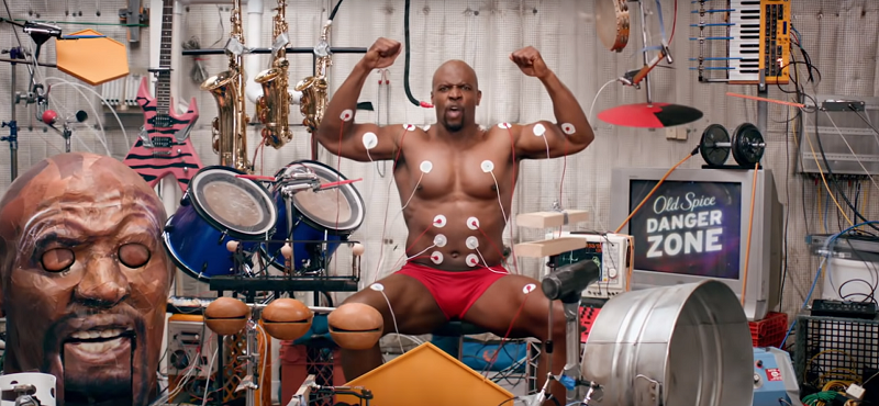 An Old Spice advertisement.