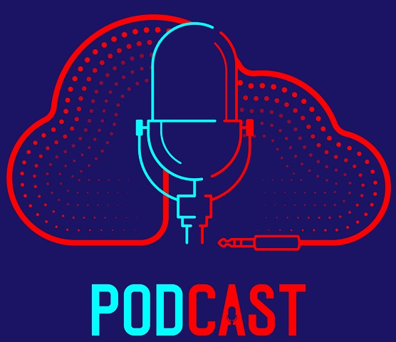 A podcast icon.