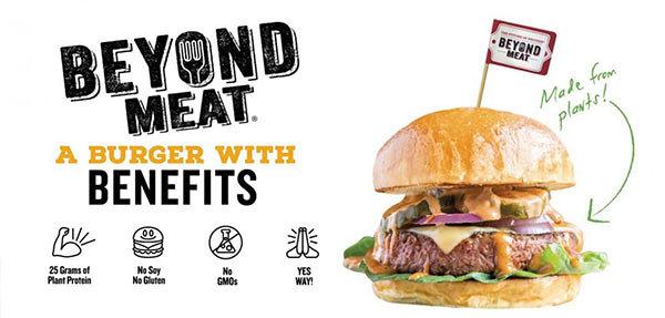 A Beyond Meat hamburger.