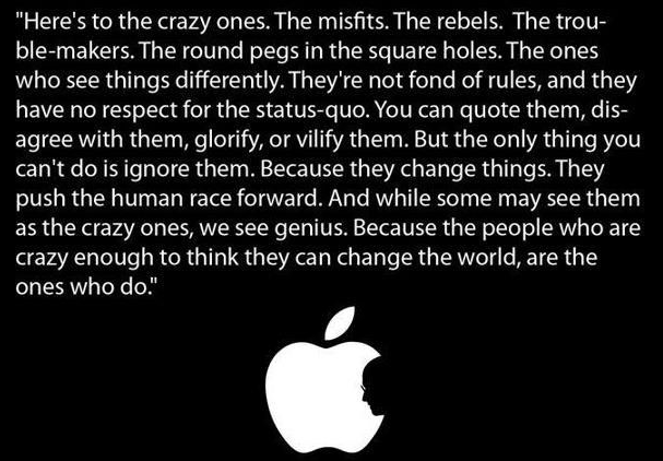 The Apple manifesto.