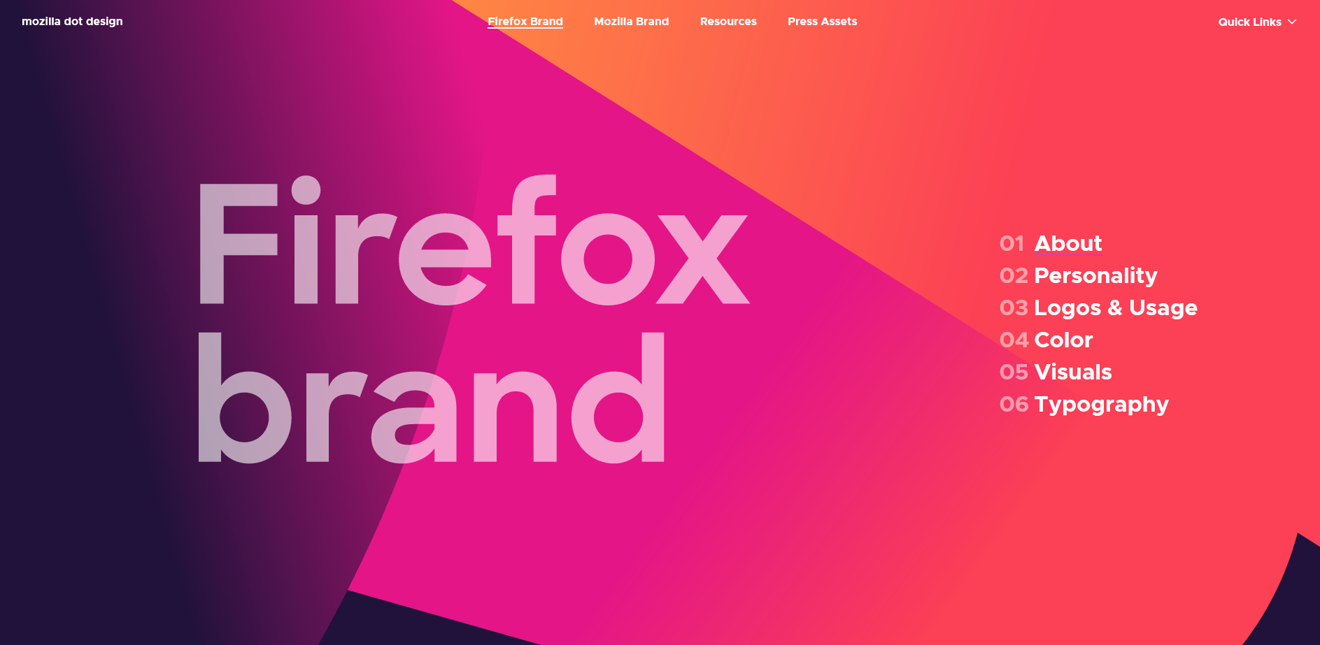 The Firefox brand guide.