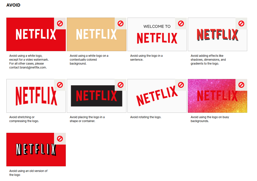 The Netflix logo in a guide.