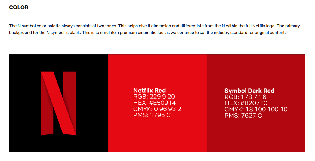 The Netflix logo on an instructive guide.