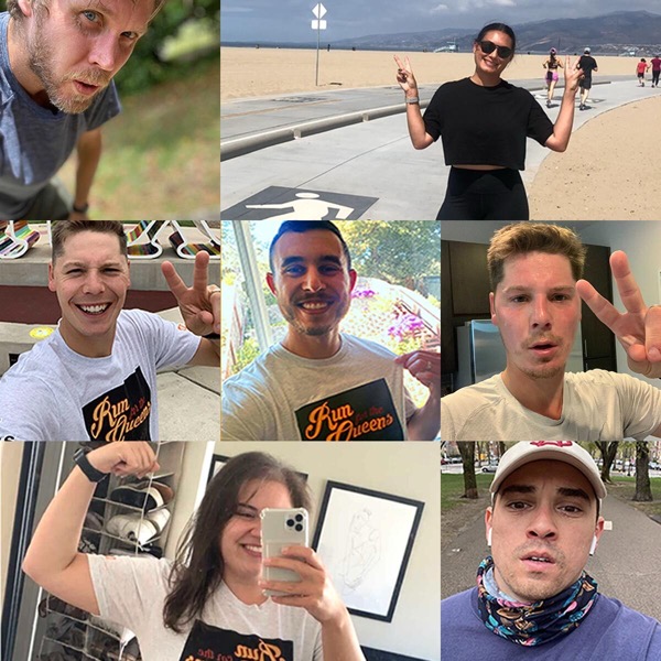 Collage of selfies from the Canto team