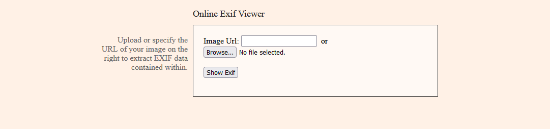 online exif tool