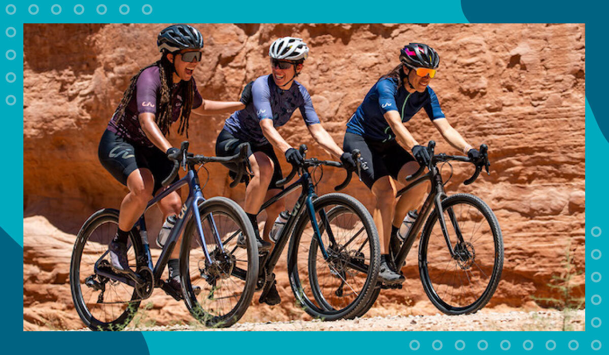 Image of women riding Liv bikes from Giant's webshop asset portal in Canto.